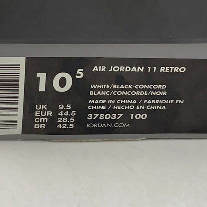 【中古品】【メンズ】 NIKE ナイキ 378037-100 AIR JORDAN エアジョーダン 11 RETRO レトロ スニーカー シューズ 靴 160-260921-ya-08-izu サイズ：28.5cm カラー：WHITE/BLACK-CONCORD 万代Net店