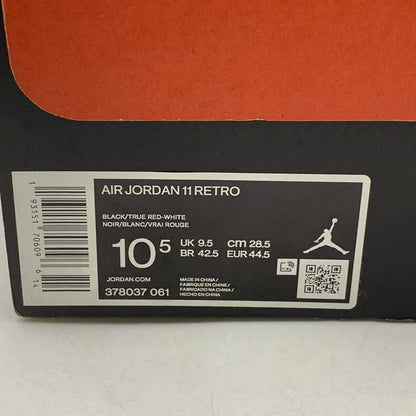 【中古品】【メンズ】 NIKE ナイキ 378037-061 AIR JORDAN エアジョーダン 11 RETRO レトロ スニーカー シューズ 靴 160-260921-ya-07-izu サイズ：28.5cm カラー：BLACK-TRUE/RED-WHITE 万代Net店