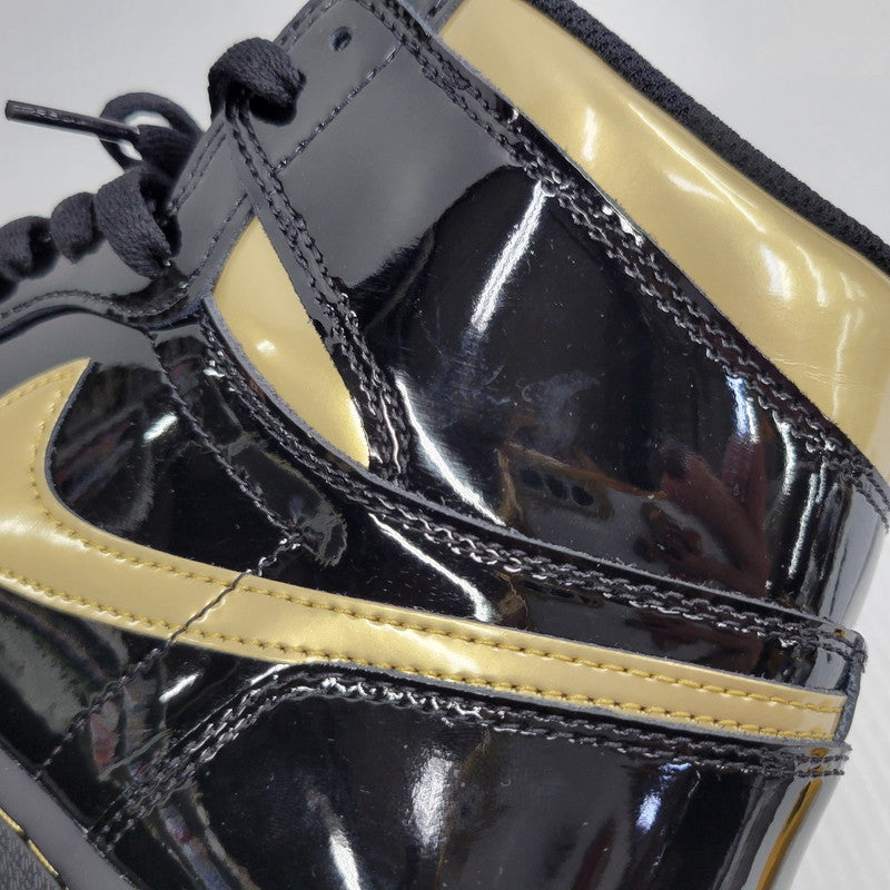 【中古美品】【メンズ】 NIKE ナイキ AIR JORDAN 1 RETRO HIGH OG 555088-032 エア ジョーダン 1 レトロ ハイ OG スニーカー 靴 160-260921-as-07-izu サイズ：28.5cm カラー：BLACK/METALLIC GOLD-BLACK 万代Net店