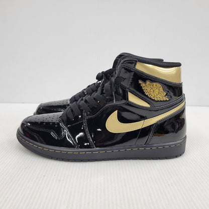 【中古美品】【メンズ】 NIKE ナイキ AIR JORDAN 1 RETRO HIGH OG 555088-032 エア ジョーダン 1 レトロ ハイ OG スニーカー 靴 160-260921-as-07-izu サイズ：28.5cm カラー：BLACK/METALLIC GOLD-BLACK 万代Net店