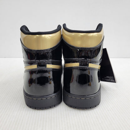 【中古美品】【メンズ】 NIKE ナイキ AIR JORDAN 1 RETRO HIGH OG 555088-032 エア ジョーダン 1 レトロ ハイ OG スニーカー 靴 160-260921-as-07-izu サイズ：28.5cm カラー：BLACK/METALLIC GOLD-BLACK 万代Net店