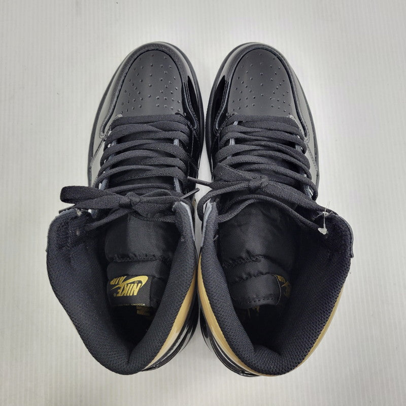 【中古美品】【メンズ】 NIKE ナイキ AIR JORDAN 1 RETRO HIGH OG 555088-032 エア ジョーダン 1 レトロ ハイ OG スニーカー 靴 160-260921-as-07-izu サイズ：28.5cm カラー：BLACK/METALLIC GOLD-BLACK 万代Net店