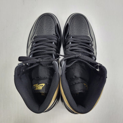 【中古美品】【メンズ】 NIKE ナイキ AIR JORDAN 1 RETRO HIGH OG 555088-032 エア ジョーダン 1 レトロ ハイ OG スニーカー 靴 160-260921-as-07-izu サイズ：28.5cm カラー：BLACK/METALLIC GOLD-BLACK 万代Net店