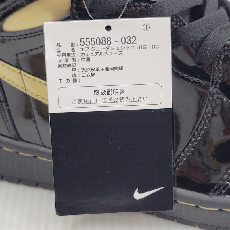 【中古美品】【メンズ】 NIKE ナイキ AIR JORDAN 1 RETRO HIGH OG 555088-032 エア ジョーダン 1 レトロ ハイ OG スニーカー 靴 160-260921-as-07-izu サイズ：28.5cm カラー：BLACK/METALLIC GOLD-BLACK 万代Net店