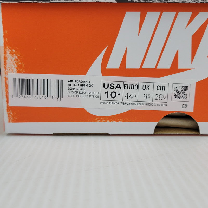 【中古美品】【メンズ】 NIKE ナイキ AIR JORDAN 1 RETRO HIGH OG DZ5485-402 エア ジョーダン 1 レトロ ハイ OG スニーカー 靴 160-260921-as-15-izu サイズ：28.5cm カラー：DK POWDER BLUE/DK POWDER BLUE 万代Net店