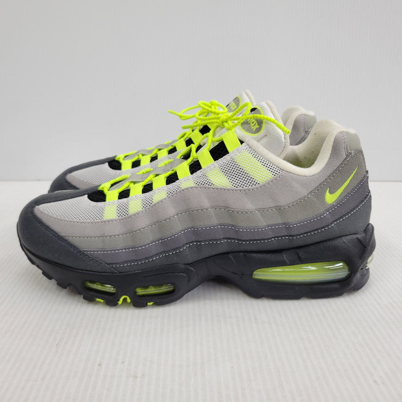 【中古品】【メンズ】 NIKE ナイキ AIR MAX 95 BIG BUBBLE HM4740-001 エア マックス 95 ビッグ バブル スニーカー 靴 160-260921-as-06-izu サイズ：28.5cm カラー：BLACK/NEON YELLOW-COOL GREY 万代Net店