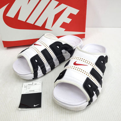 【中古品】【メンズ】 NIKE ナイキ AIR MORE UPTEMPO SLIDE FB7818-100 エア モア アップテンポ スライド サンダル 靴 160-260921-as-05-izu サイズ：28cm カラー：WHITE/VARSITY RED-BLACK 万代Net店