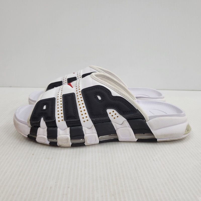 【中古品】【メンズ】 NIKE ナイキ AIR MORE UPTEMPO SLIDE FB7818-100 エア モア アップテンポ スライド サンダル 靴 160-260921-as-05-izu サイズ：28cm カラー：WHITE/VARSITY RED-BLACK 万代Net店