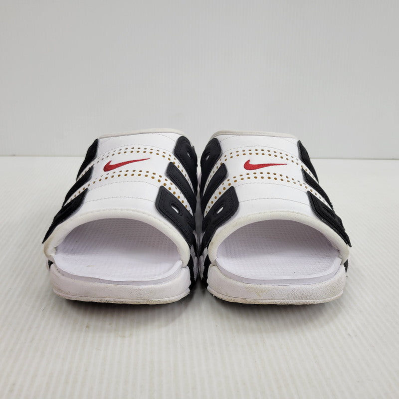 【中古品】【メンズ】 NIKE ナイキ AIR MORE UPTEMPO SLIDE FB7818-100 エア モア アップテンポ スライド サンダル 靴 160-260921-as-05-izu サイズ：28cm カラー：WHITE/VARSITY RED-BLACK 万代Net店