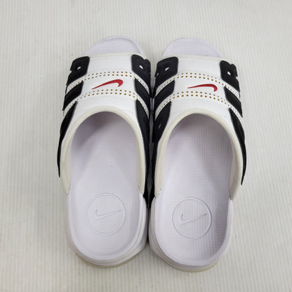 【中古品】【メンズ】 NIKE ナイキ AIR MORE UPTEMPO SLIDE FB7818-100 エア モア アップテンポ スライド サンダル 靴 160-260921-as-05-izu サイズ：28cm カラー：WHITE/VARSITY RED-BLACK 万代Net店