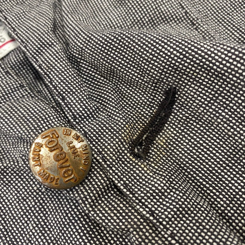 【中古品】【メンズ】 SAINT MICHAEL×BERBERJIN セントマイケル×ベルベルジン SM-YS1-0000-C54 BB_DENIM JKT STRIPE デニム ジャケット ストライプ アウター 142-260925-yn-05-izu サイズ：XL カラー：グレー系 万代Net店