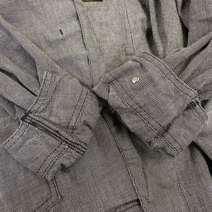 【中古品】【メンズ】 SAINT MICHAEL×BERBERJIN セントマイケル×ベルベルジン SM-YS1-0000-C54 BB_DENIM JKT STRIPE デニム ジャケット ストライプ アウター 142-260925-yn-05-izu サイズ：XL カラー：グレー系 万代Net店