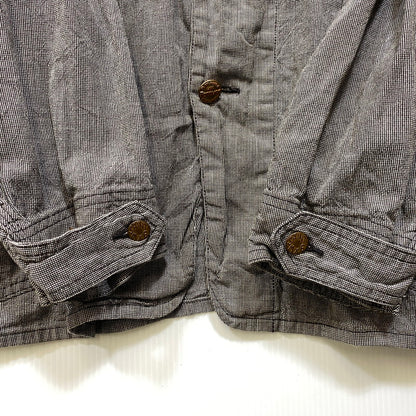 【中古品】【メンズ】 SAINT MICHAEL×BERBERJIN セントマイケル×ベルベルジン SM-YS1-0000-C54 BB_DENIM JKT STRIPE デニム ジャケット ストライプ アウター 142-260925-yn-05-izu サイズ：XL カラー：グレー系 万代Net店