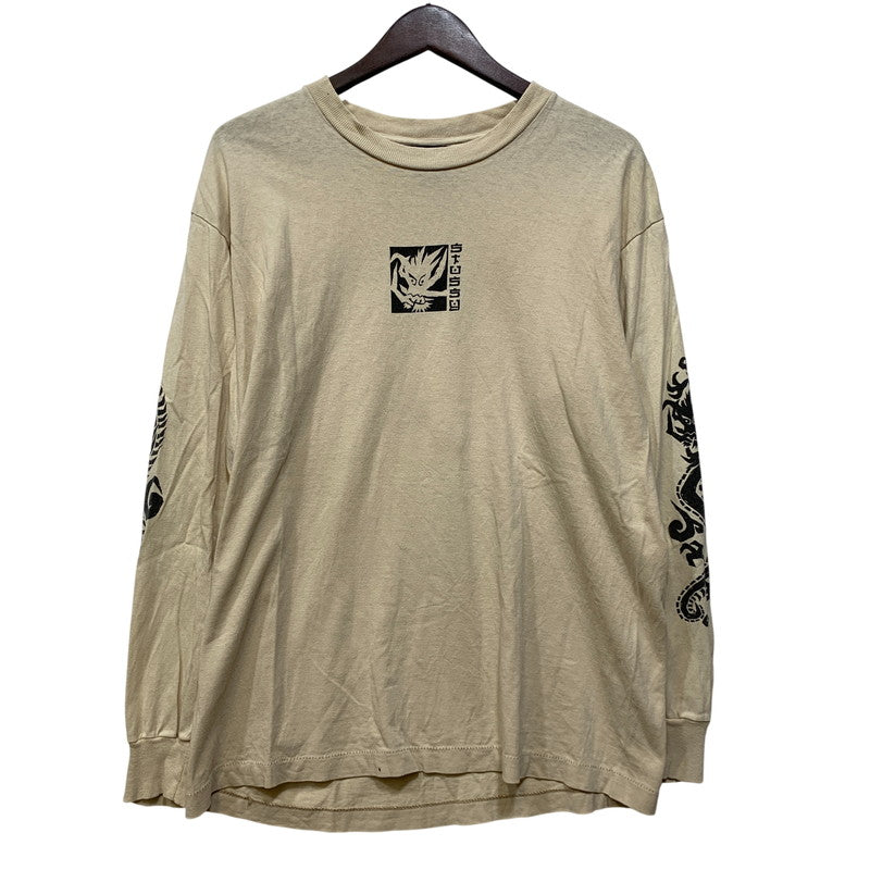 【中古品】【メンズ】 OLD STUSSY オールドステューシー DRAGON LS TEE ドラゴン 長袖 Tシャツ 紺タグ 142-260919-as-19-izu サイズ：M カラー：ベージュ 万代Net店