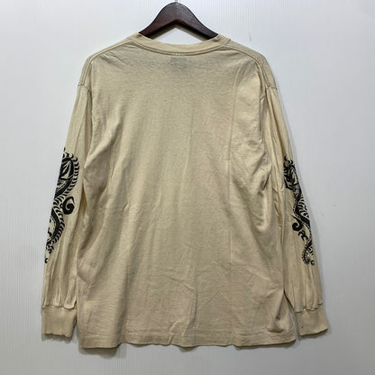 【中古品】【メンズ】 OLD STUSSY オールドステューシー DRAGON LS TEE ドラゴン 長袖 Tシャツ 紺タグ 142-260919-as-19-izu サイズ：M カラー：ベージュ 万代Net店