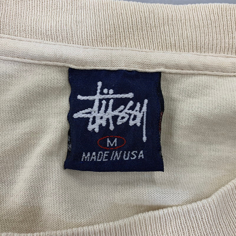 【中古品】【メンズ】 OLD STUSSY オールドステューシー DRAGON LS TEE ドラゴン 長袖 Tシャツ 紺タグ 142-260919-as-19-izu サイズ：M カラー：ベージュ 万代Net店