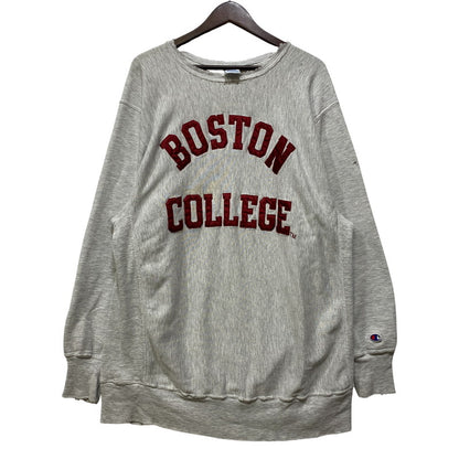 【現状渡し品】【メンズ】 Champion チャンピオン BOSTON COLLEGE REVERSE WEAVE SWEATSHIRT リバースウィーブ スウェット 刺繍タグ USA製 146-260919-as-16-izu サイズ：XXL カラー：グレー 万代Net店