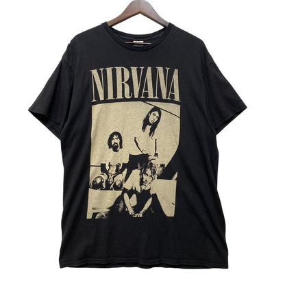 【中古品】【メンズ】 NIRVANA ニルヴァーナ 2014 PRINT TEE プリント Tシャツ 半袖 トップス 146-260922-yn-09-izu サイズ：L カラー：ブラック 万代Net店