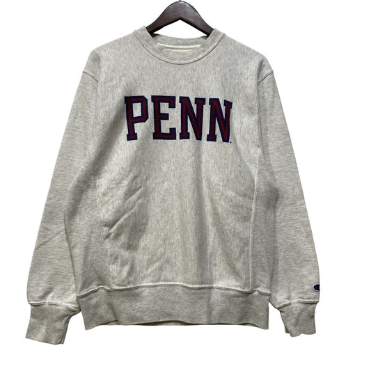 【中古品】【メンズ】 Champion チャンピオン PENN PRINT REVERSE WEAVE SWEATSHIRT リバースウィーブ スウェットシャツ トレーナー 146-260927-as-01-izu サイズ：S カラー：グレー 万代Net店