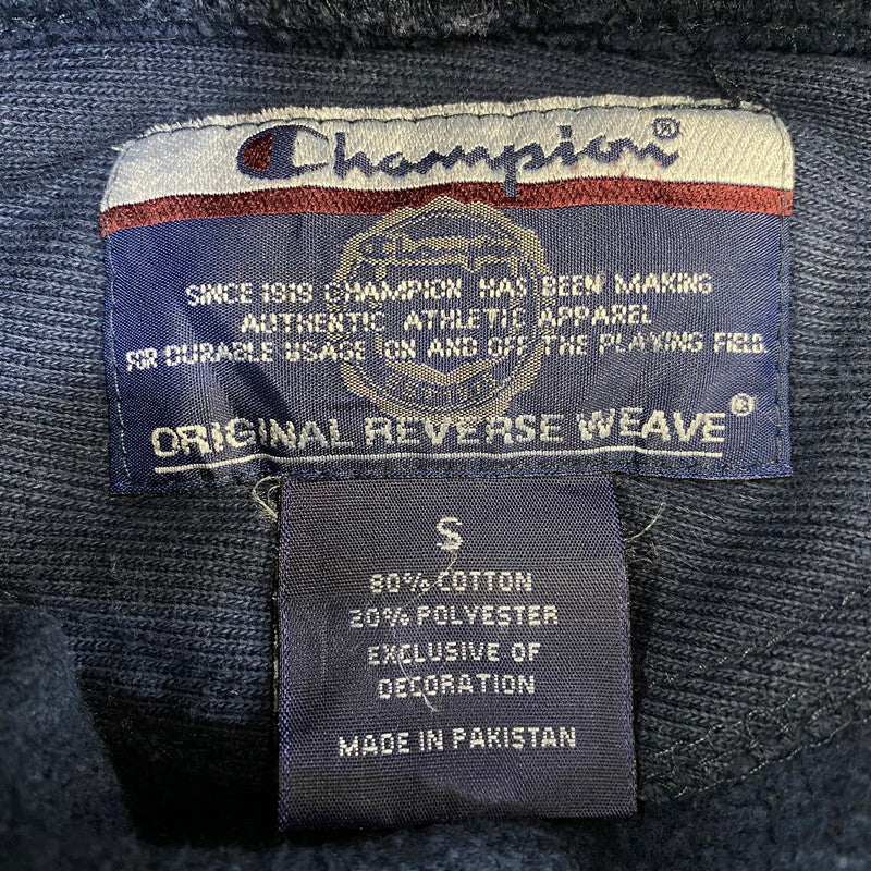 【中古品】【メンズ】 Champion チャンピオン PENN PRINT REVERSE WEAVE HOODIE リバースウィーブ フーディー パーカー 146-260927-as-03-izu サイズ：S カラー：ネイビー 万代Net店