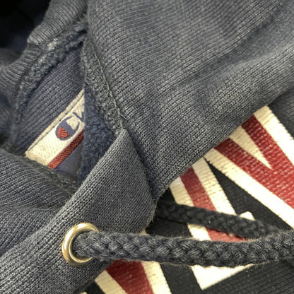 【中古品】【メンズ】 Champion チャンピオン PENN PRINT REVERSE WEAVE HOODIE リバースウィーブ フーディー パーカー 146-260927-as-03-izu サイズ：S カラー：ネイビー 万代Net店