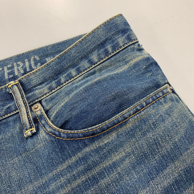 【中古品】【メンズ】 HYSTERIC GLAMOUR ヒステリックグラマー 02213AP20 VIXEN GIRL刺繍 スリムストレートスタッズデニム ヴィクセン ガール パンツ ボトムス 151-261001-kh-03-izu サイズ：34 カラー：インディゴ 万代Net店