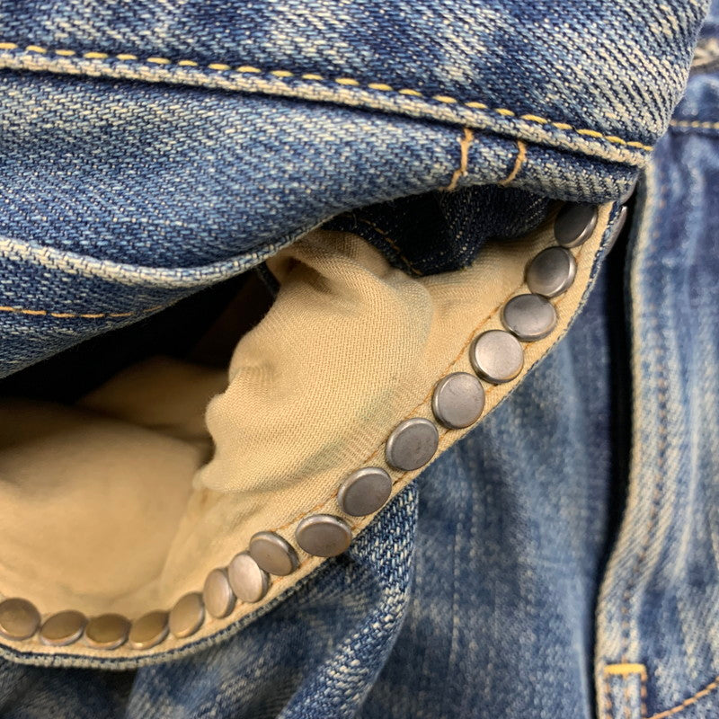 【中古品】【メンズ】 HYSTERIC GLAMOUR ヒステリックグラマー 02213AP20 VIXEN GIRL刺繍 スリムストレートスタッズデニム ヴィクセン ガール パンツ ボトムス 151-261001-kh-03-izu サイズ：34 カラー：インディゴ 万代Net店