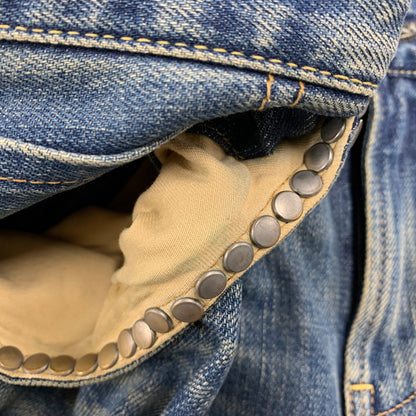 【中古品】【メンズ】 HYSTERIC GLAMOUR ヒステリックグラマー 02213AP20 VIXEN GIRL刺繍 スリムストレートスタッズデニム ヴィクセン ガール パンツ ボトムス 151-261001-kh-03-izu サイズ：34 カラー：インディゴ 万代Net店