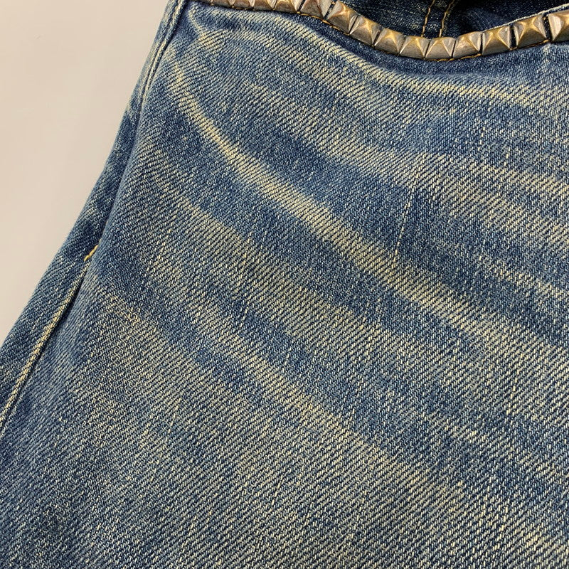 【中古品】【メンズ】 HYSTERIC GLAMOUR ヒステリックグラマー 02213AP20 VIXEN GIRL刺繍 スリムストレートスタッズデニム ヴィクセン ガール パンツ ボトムス 151-261001-kh-03-izu サイズ：34 カラー：インディゴ 万代Net店