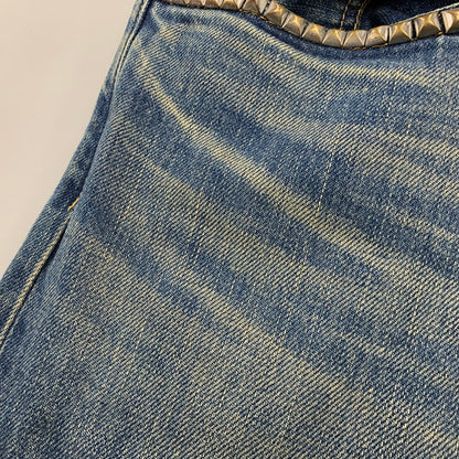 【中古品】【メンズ】 HYSTERIC GLAMOUR ヒステリックグラマー 02213AP20 VIXEN GIRL刺繍 スリムストレートスタッズデニム ヴィクセン ガール パンツ ボトムス 151-261001-kh-03-izu サイズ：34 カラー：インディゴ 万代Net店