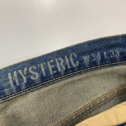 【中古品】【メンズ】 HYSTERIC GLAMOUR ヒステリックグラマー 02213AP20 VIXEN GIRL刺繍 スリムストレートスタッズデニム ヴィクセン ガール パンツ ボトムス 151-261001-kh-03-izu サイズ：34 カラー：インディゴ 万代Net店