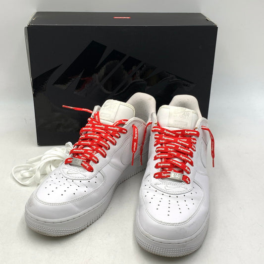 【中古品】【メンズ】 NIKE ナイキ×SUPREME シュプリーム CU9225-100 AIR FORCE エアフォース 1 LOW ロウ スニーカー シューズ 靴 160-260921-ya-02-izu サイズ：28.5cm カラー：WHITE/WHITE 万代Net店