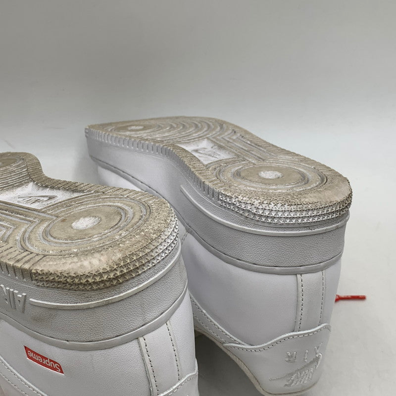 【中古品】【メンズ】 NIKE ナイキ×SUPREME シュプリーム CU9225-100 AIR FORCE エアフォース 1 LOW ロウ スニーカー シューズ 靴 160-260921-ya-02-izu サイズ：28.5cm カラー：WHITE/WHITE 万代Net店