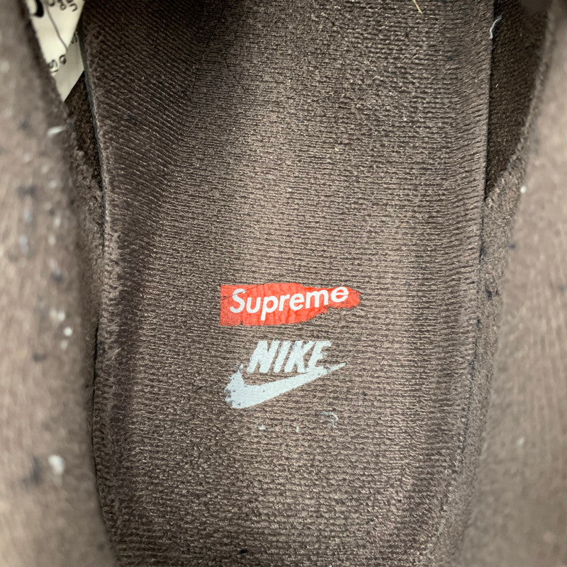 【中古品】【メンズ】 NIKE ナイキ×SUPREME シュプリーム CU9225-200 AIR FORCE エアフォース 1 LOW ロウ スニーカー シューズ 靴 160-260921-ya-03-izu サイズ：28cm カラー：BAROQUE BROWN 万代Net店