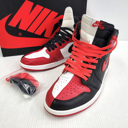 【中古品】【メンズ】 NIKE ナイキ AIR JORDAN 1 RETRO HIGH OG NRG 861428-061 エア ジョーダン 1 レトロ ハイ OG NRG スニーカー 靴 160-260921-as-04-izu サイズ：28.5cm カラー：BLACK/UNIVERSITY RED-WHITE 万代Net店