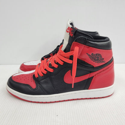 【中古品】【メンズ】 NIKE ナイキ AIR JORDAN 1 RETRO HIGH OG NRG 861428-061 エア ジョーダン 1 レトロ ハイ OG NRG スニーカー 靴 160-260921-as-04-izu サイズ：28.5cm カラー：BLACK/UNIVERSITY RED-WHITE 万代Net店