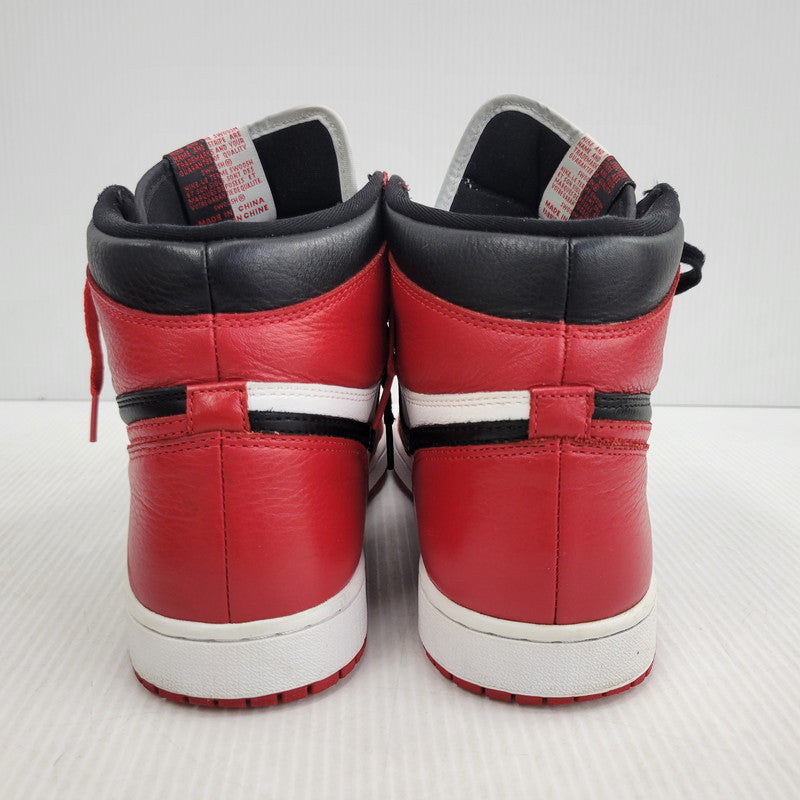 【中古品】【メンズ】 NIKE ナイキ AIR JORDAN 1 RETRO HIGH OG NRG 861428-061 エア ジョーダン 1 レトロ ハイ OG NRG スニーカー 靴 160-260921-as-04-izu サイズ：28.5cm カラー：BLACK/UNIVERSITY RED-WHITE 万代Net店