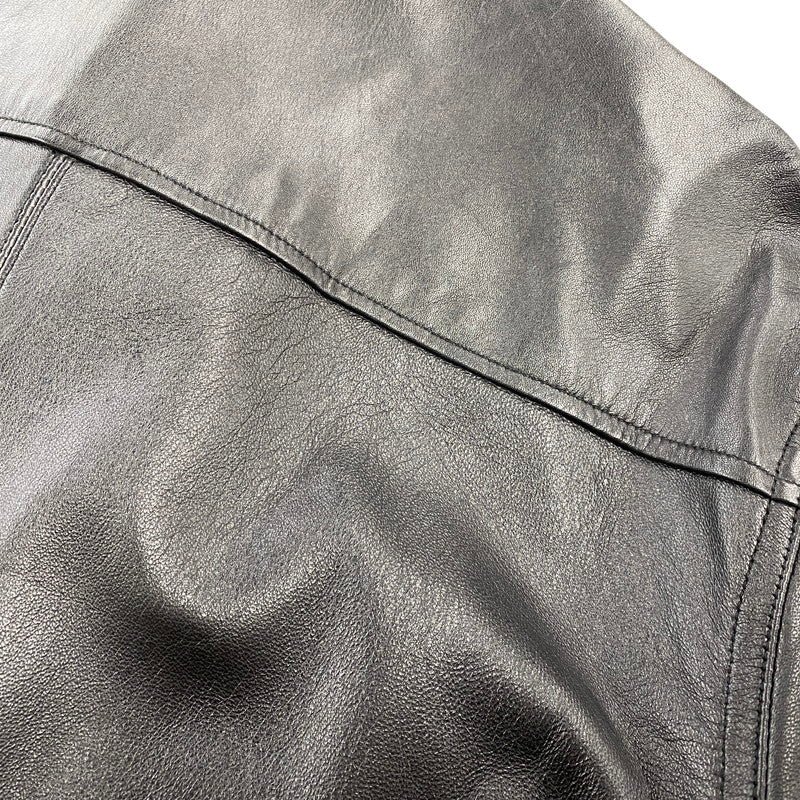 【中古品】【メンズ】 AVIREX アヴィレックス 6121051 SHEEPSKIN LEATHER CPO SHIRT シープスキン レザー CPO シャツ ジャケット アウター 145-260922-kh-10-izu サイズ：XL カラー：ブラック 万代Net店