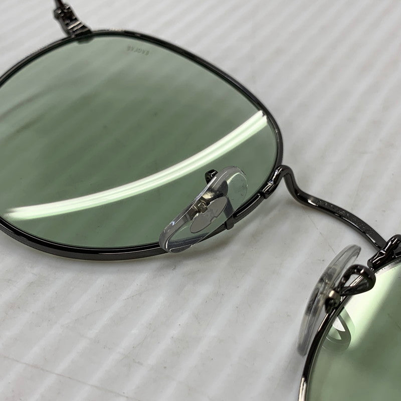 【中古品】【メンズ/レディース】 RAY-BAN レイバン RB3447 ROUND METAL SUNGLASSES ラウンド メタル サングラス 203-260927-kh-01-izu サイズ：53□21-145 カラー：ブラック系×グレー 万代Net店
