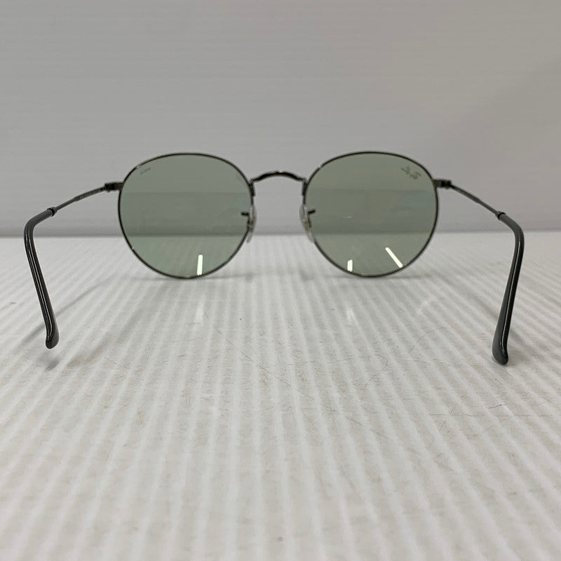 【中古品】【メンズ/レディース】 RAY-BAN レイバン RB3447 ROUND METAL SUNGLASSES ラウンド メタル サングラス 203-260927-kh-01-izu サイズ：53□21-145 カラー：ブラック系×グレー 万代Net店