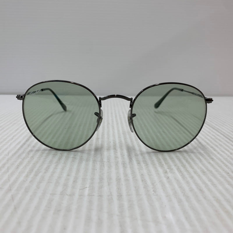 【中古品】【メンズ/レディース】 RAY-BAN レイバン RB3447 ROUND METAL SUNGLASSES ラウンド メタル サングラス 203-260927-kh-01-izu サイズ：53□21-145 カラー：ブラック系×グレー 万代Net店