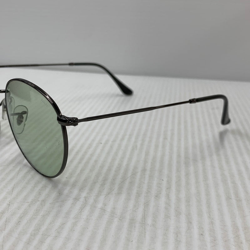【中古品】【メンズ/レディース】 RAY-BAN レイバン RB3447 ROUND METAL SUNGLASSES ラウンド メタル サングラス 203-260927-kh-01-izu サイズ：53□21-145 カラー：ブラック系×グレー 万代Net店