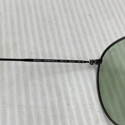 【中古品】【メンズ/レディース】 RAY-BAN レイバン RB3447 ROUND METAL SUNGLASSES ラウンド メタル サングラス 203-260927-kh-01-izu サイズ：53□21-145 カラー：ブラック系×グレー 万代Net店