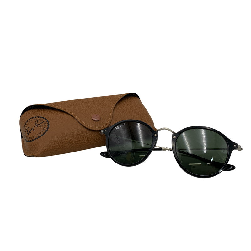 【中古品】【メンズ/レディース】 RAY-BAN レイバン RB2447 ROUND FLECK SUNGLASSES ラウンド フレック サングラス 203-260930-cs-19-izu サイズ：49口21-145 カラー：ブラック×グリーン系 万代Net店