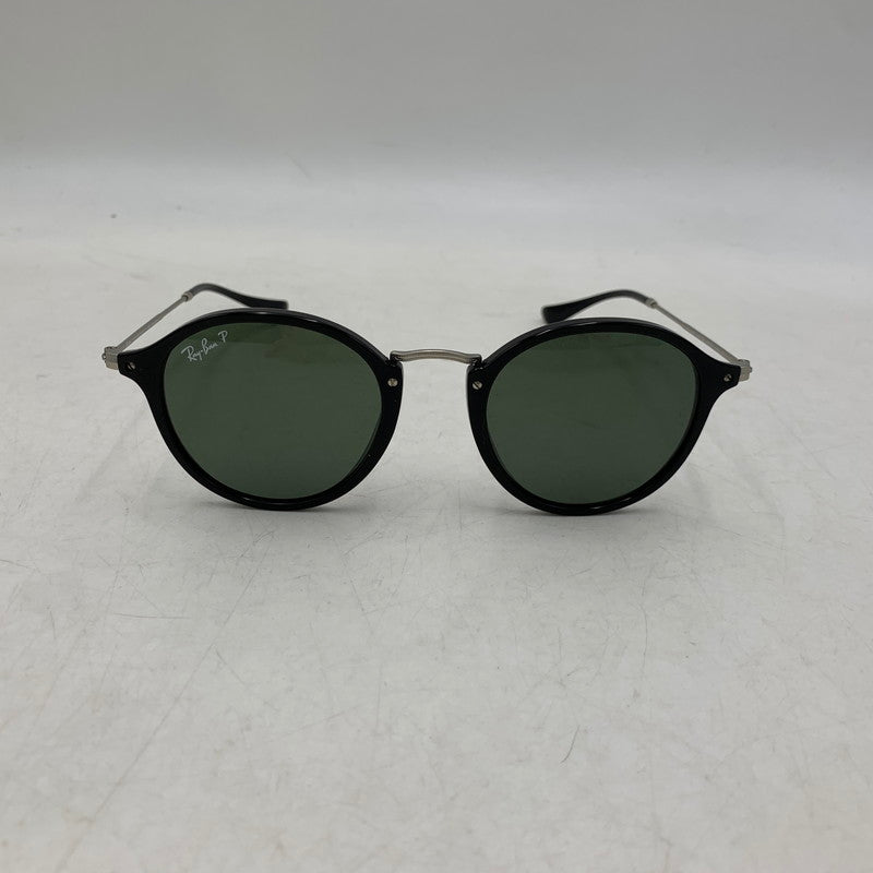 【中古品】【メンズ/レディース】 RAY-BAN レイバン RB2447 ROUND FLECK SUNGLASSES ラウンド フレック サングラス 203-260930-cs-19-izu サイズ：49口21-145 カラー：ブラック×グリーン系 万代Net店