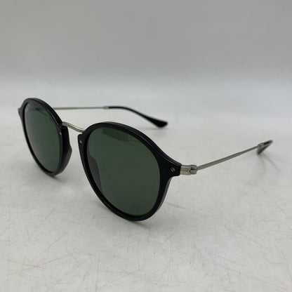 【中古品】【メンズ/レディース】 RAY-BAN レイバン RB2447 ROUND FLECK SUNGLASSES ラウンド フレック サングラス 203-260930-cs-19-izu サイズ：49口21-145 カラー：ブラック×グリーン系 万代Net店