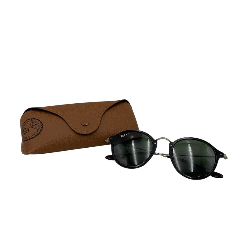 【中古品】【メンズ/レディース】 RAY-BAN レイバン RB2447 ROUND FLECK SUNGLASSES ラウンド フレック サングラス 203-260930-cs-18-izu サイズ：49口21-145 カラー：ブラック×グリーン系 万代Net店
