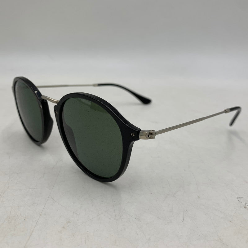 【中古品】【メンズ/レディース】 RAY-BAN レイバン RB2447 ROUND FLECK SUNGLASSES ラウンド フレック サングラス 203-260930-cs-18-izu サイズ：49口21-145 カラー：ブラック×グリーン系 万代Net店