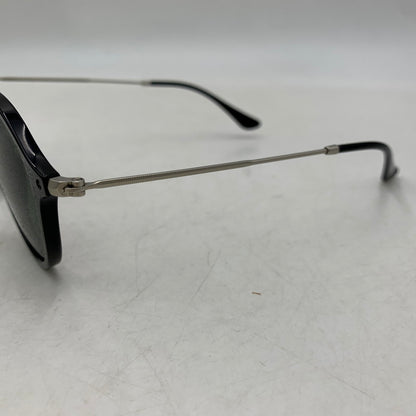 【中古品】【メンズ/レディース】 RAY-BAN レイバン RB2447 ROUND FLECK SUNGLASSES ラウンド フレック サングラス 203-260930-cs-18-izu サイズ：49口21-145 カラー：ブラック×グリーン系 万代Net店