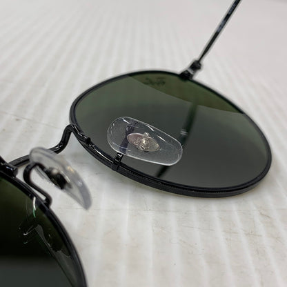 【中古品】【メンズ/レディース】 RAY-BAN レイバン RB3447 ROUND METAL SUNGLASSES ラウンド メタル サングラス 203-260927-kh-02-izu サイズ：53□21-145 カラー：ブラック 万代Net店